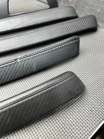 2008-2013 BMW E92 E93 M3 Interior Trim Set Carbon Leather OEM Genuine
