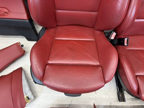 01-06 BMW E46 M3 Coupe Interior Front & Rear Seats Complete Imola Red