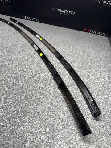 GENUINE 15-20 BMW F82 M4 COUPE ROOF MOLDINGS RACK TRIMS BLACK 7285925