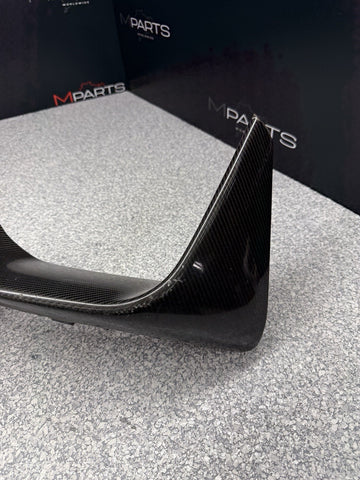 BMW 15-20 F80 F82 F83 M3 M4 Front Bumper Left Carbon Fiber Splitter Trim OEM