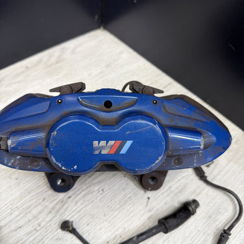 BMW 15-20 F87 M2 F30 F31 F80 F82 F83 M3 M4 Front Left Driver Brake Caliper Blue