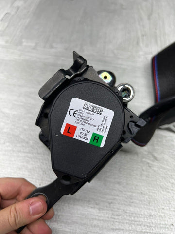 15-20 OEM BMW F82 F83 M4 Competition Rear Seat Belts Seatbelts Retractors Pair