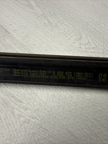 BMW 01-06 E46 M3 FRONT RIGHT DOOR TRIM MOLDING 8208670 CARBON BLACK