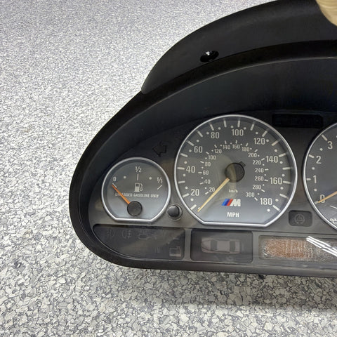 2001-2006 BMW E46 M3 Instrument Cluster Speedometer Spedometer SMG *Sundamage*