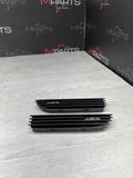 01-06 BMW E46 M3 Left Right Fender Vent Grilles Grills Trims Matte Black