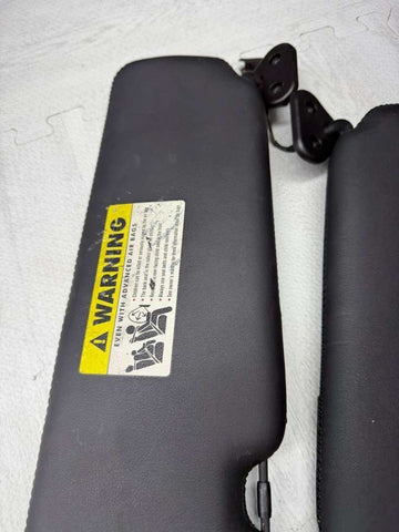BMW E64 M6 Convertible OEM Sunvisors Sun Visors Black Leather Pair