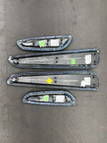 BMW E46 325 330 M3 Convertible Door Black Armrest Pads 7894431 7894432