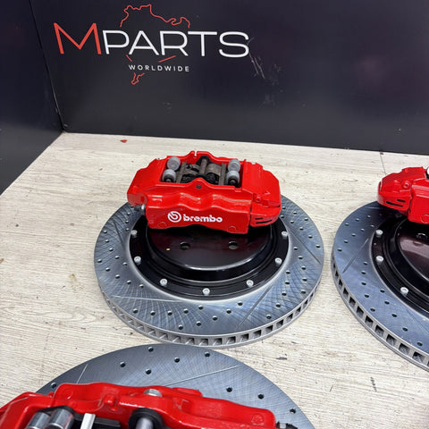 NEW 95-99 BMW E36 M3 BREMBO Big Brake Kit Red Calipers Rotors Set Plug Play