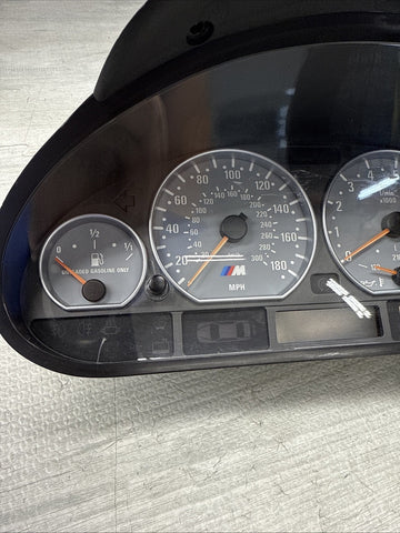 BMW 01-06 E46 M3 Manual Instrument Cluster Speedometer Spedometer *Read Notes*