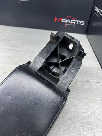 01-06 BMW E46 M3 Center Console Armrest Arm Rest Black Leather