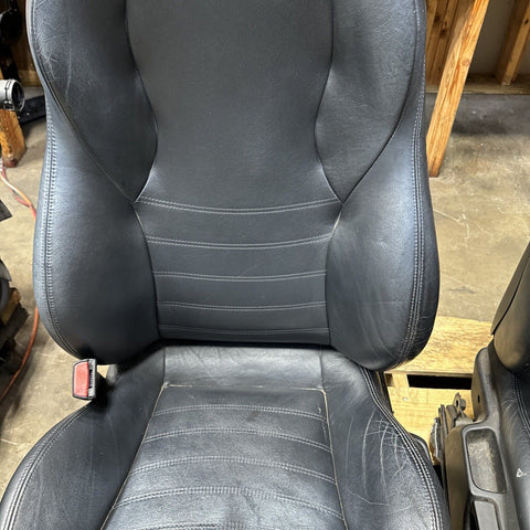 1996-2002 BMW Z3M Convertible Leather Black Front Seats OEM