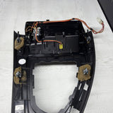 BMW E93 M3 08-13 Front Black Leather Manual Center Console Trim Assembly OEM