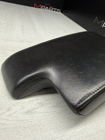 01-06 BMW E46 M3 Center Console Armrest Arm Rest Black Leather Top