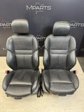 06-10 BMW E63 M6 Front Merino Black Leather Heated Left Right Sport Seat Set OEM