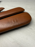 01-06 BMW E46 M3 Convertible Door Upper Arm Rest Armrest Pads Cinnamon