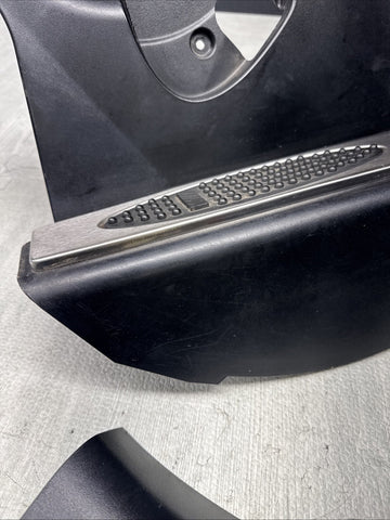 01-06 BMW E46 M3 Left Right Kick Dead Pedals Covers Trims Panels Genuine Black