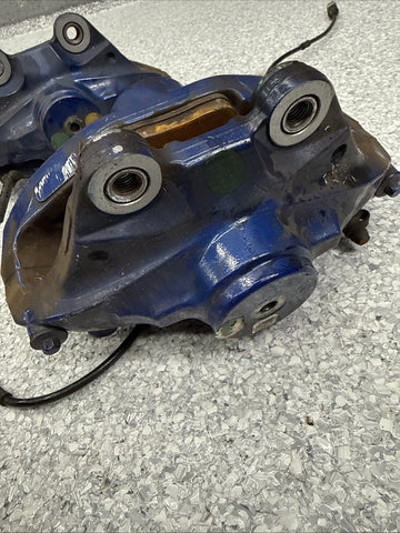 BMW 15-20 F80 F82 F83 M3 M4 Rear Brake Calipers OEM Blue