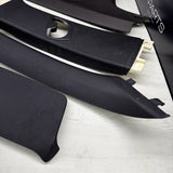 BMW E90 M3 08-11 SEDAN ABC BLACK PILLAR INTERIOR TRIM PANEL SET OEM