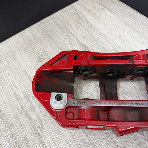 21-26 OEM BMW G80 G82 M3 M4 Front Driver Side Brake Caliper Brembo Red *Notes*