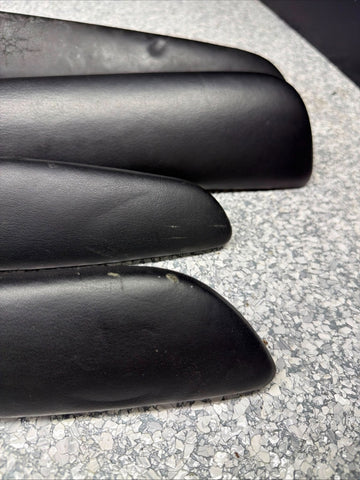 01-06 BMW E46 M3 Convertible Door Arm Rest Armrest Pads Black *Broken Tab*