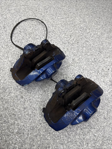 BMW 15-20 F80 F82 F83 M3 M4 Rear Brake Calipers OEM Blue