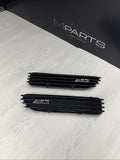 01-06 BMW E46 M3 Left Right Fender Vent Grilles Grills Trims Gloss Black