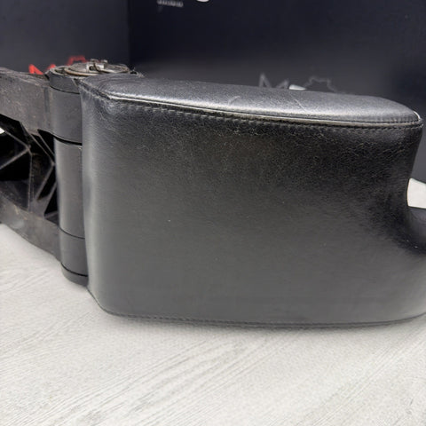 01-06 BMW E46 M3 Center Console Armrest Arm Rest Black Leather
