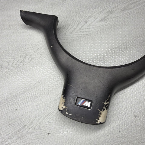 OEM 01-06 BMW E46 M3 Lower Steering Wheel Trim Cover Plate Titan Shadow Grey