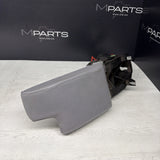 01-06 BMW E46 M3 Center Console Armrest Arm Rest Dove Grey Leather