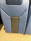 21-26 BMW G82 M4 Coupe Interior Rear Back Seat Back Rest Seats Fjords Blue