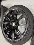 08-13 OEM BMW E90 E92 E93 M3 19” Wheels Rims Style 220M Black 19x8.5 19x9.5