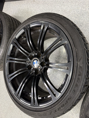 08-13 OEM BMW E90 E92 E93 M3 19” Wheels Rims Style 220M Black 19x8.5 19x9.5