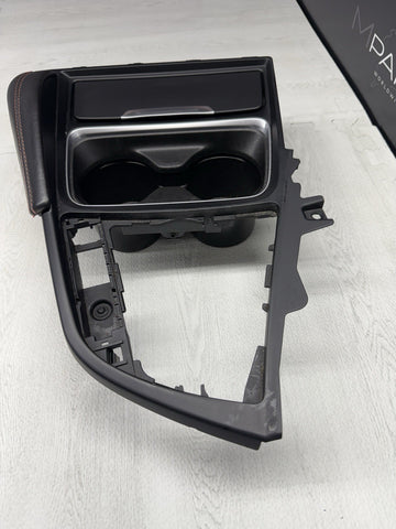 15-20 BMW F80 F82 F83 M3 M4 Front Cup Holder Center Console Trim Red Stitching