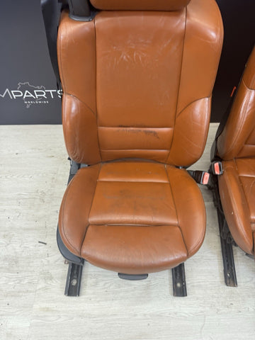 01-06 BMW E46 M3 Convertible Interior Front Heated Seats Cinnamon *Notes*