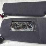 01-06 BMW E46 M3 Coupe Right Left Sun Visors Shade Mirror Black OEM *Peel*
