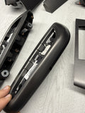 01-06 BMW E46 M3 Convertible Interior Armrests Trim Set Titan Shadow Grey
