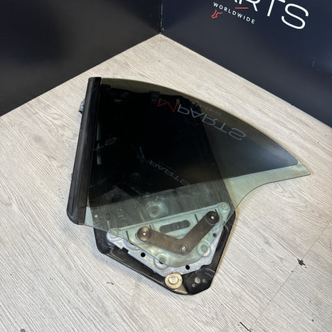 01-06 BMW E46 M3 Convertible Left Driver Rear Regulator Quarter Window Glass