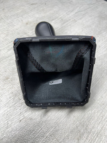 19-20 OEM BMW F87 M2 Manual Transmission Shifter Knob Leather Tri Stitch Boot