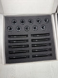 BMW E30 E36 E46 E39 E60 E63 E64 E90 E92 E93 Lug Bolts Stud Kit Steel Set Black