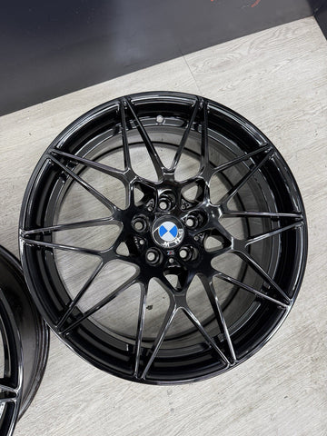15-20 BMW F80 F82 F83 M3 M4 Competition 666M 20” OEM Wheels Rims Set Gloss Black