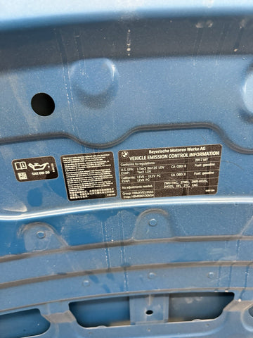 (PICKUP ONLY) BMW 15-20 F80 F82 F83 M3 M4 Front Hood Bonnet Laguna Seca Blue