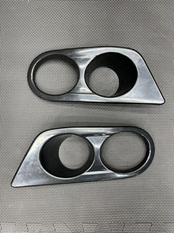 01-06 BMW E46 M3 FRONT FOG LIGHT COVERS SURROUND TRIMS TAIWAN
