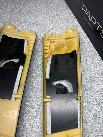 99-03 BMW E39 M5 B-Pillar Column Interior Upper Cover Pair Alcantara OEM