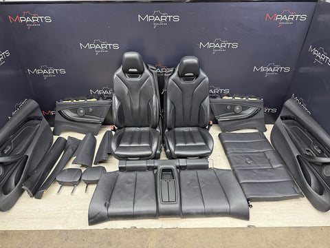15-20 BMW F83 M4 Convertible Interior Seats & Panels Extended Leather Black