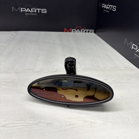 01-06 BMW E46 M3 Oval Rear View Rearview Mirror OEM 7892262 *Liquid*