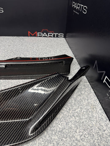 NEW Carbon Fiber V Style Front Bumper Lip 21-26 BMW G80 G82 G83 M3 M4