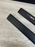 BMW E36 M3 Sedan 1992-1998 DOOR MOULDINGS TRIMS FRONT & REAR BLACK OEM