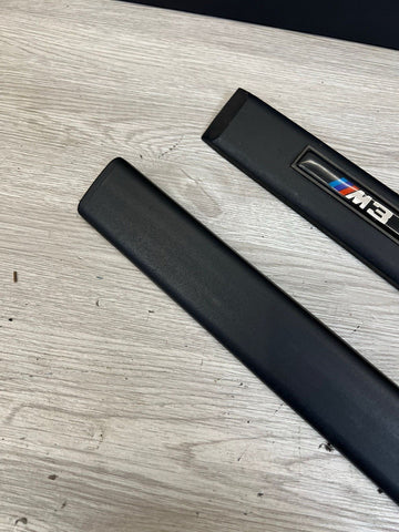 BMW E36 M3 Sedan 1992-1998 DOOR MOULDINGS TRIMS FRONT & REAR BLACK OEM