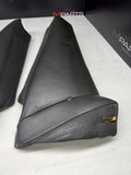 01-06 BMW E46 M3 Coupe Rear Seat Backrest Side Bolster Pair Black Napa OEM