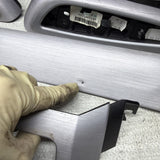 01-06 BMW E46 M3 Convertible Interior Armrests Trim Set Brushed Aluminum *Notes*